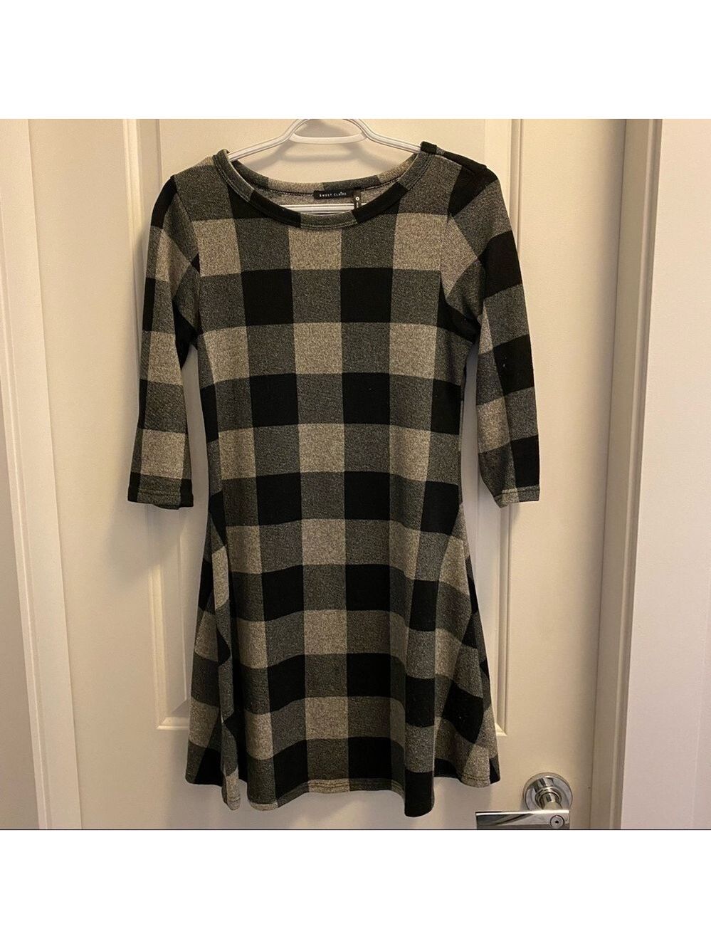 *4 for $25* Sweet Claire Plaid Dress